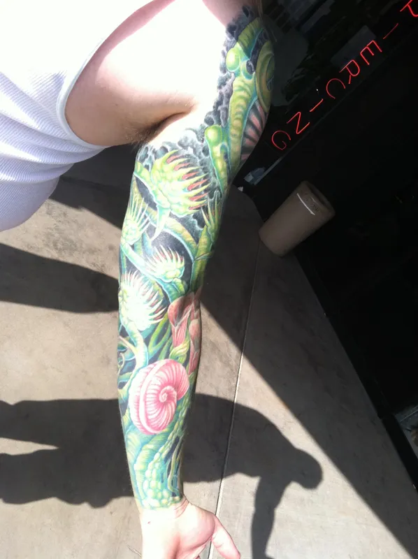 Custom tattoo by Aaron Sangenitto at Tattooz Ink in Redding, California