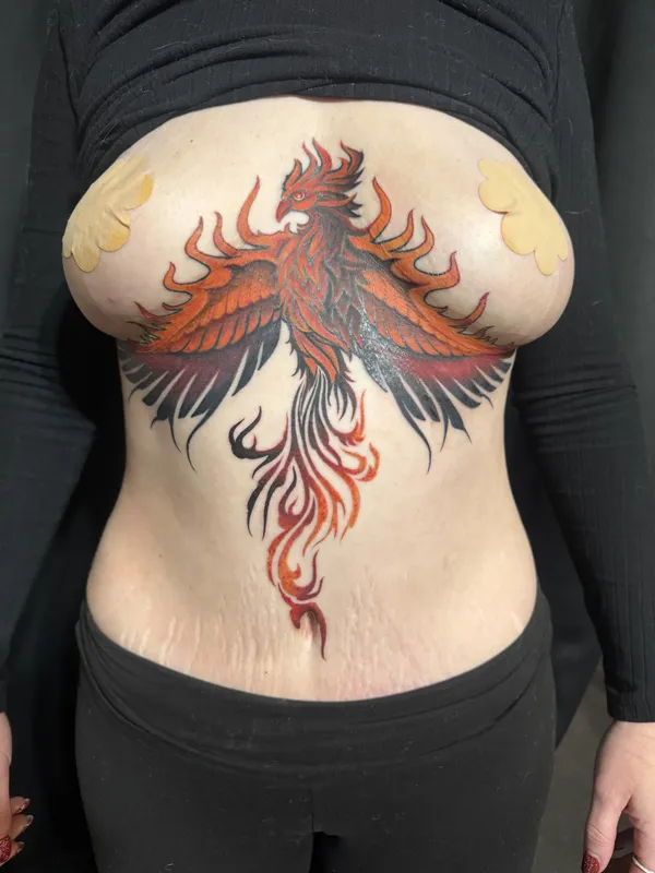 Custom tattoo by Aaron Sangenitto at Tattooz Ink in Redding, California