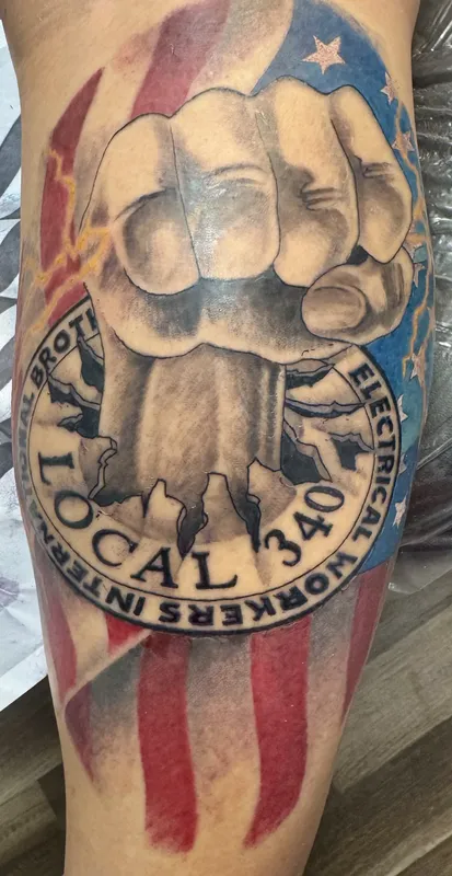Custom tattoo by Aaron Sangenitto at Tattooz Ink in Redding, California