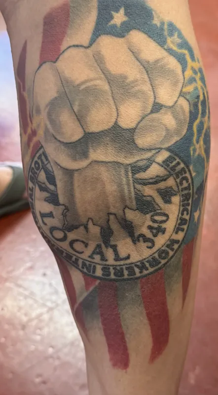 Custom tattoo by Aaron Sangenitto at Tattooz Ink in Redding, California
