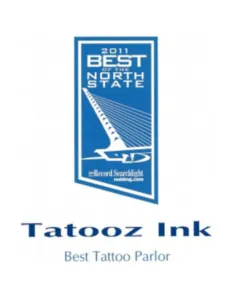 Best of the North State 2011 award for Tattooz Ink in Redding, California